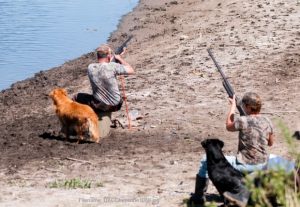Black Lab honoring the working dog in a Finished test