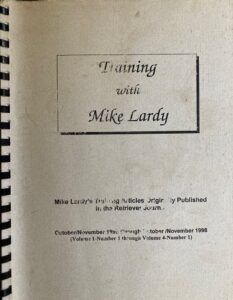 Book "Training with Mike Lardy"